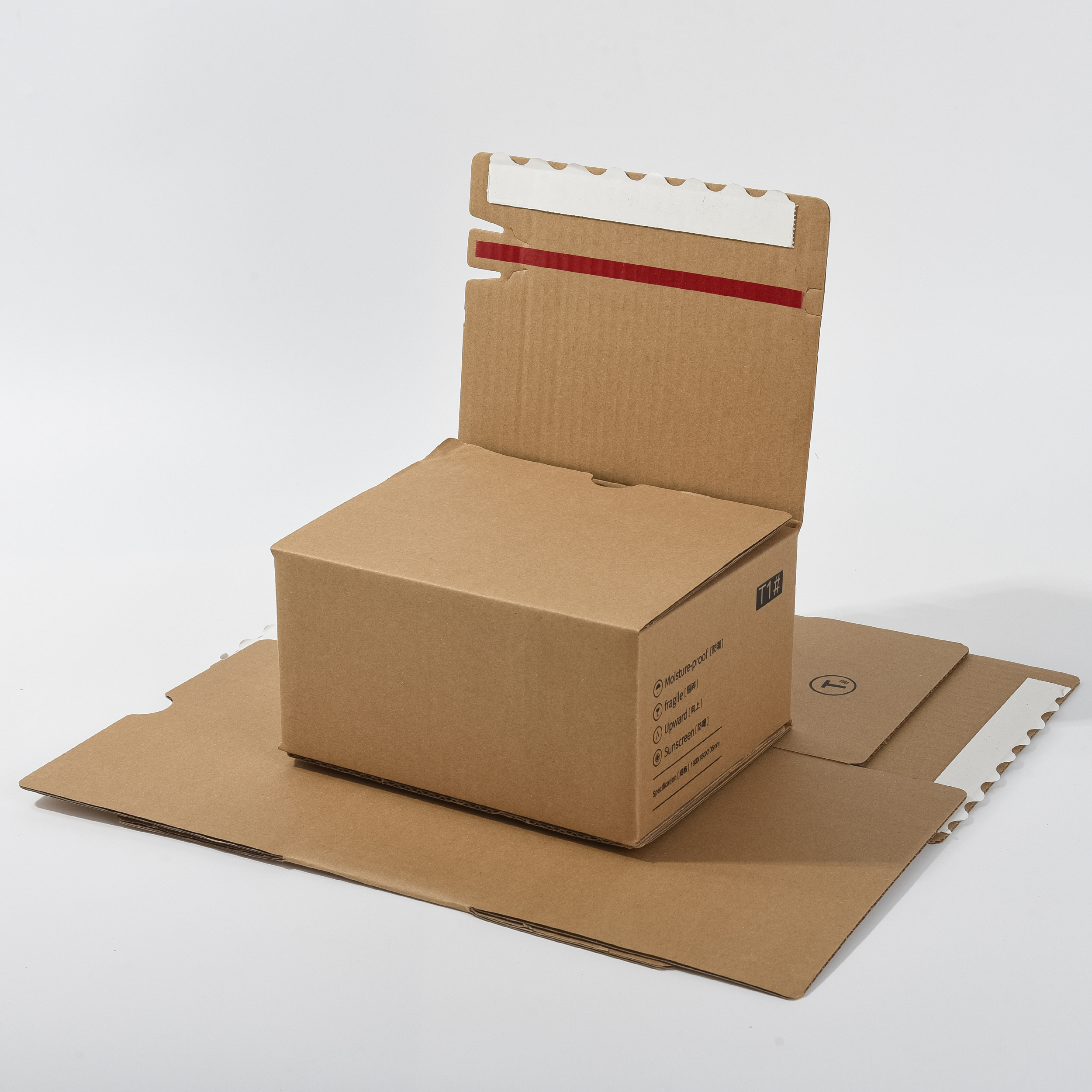 In Stock Recyclable Paper Cardboard Moving Printed Mailing Packaging Delivery Shipping Corrugated Carton Box