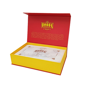 Cajas de Regalo de Cartón de Lujo para Perfumes, Cierre Magnético Negro y Rojo, Material Rígido para Empaque de Cuidado de la Piel, Laminación Mate - Product Image 1