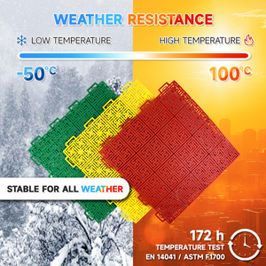 Loseta <span class=keywords><strong>de</strong></span> Césped Artificial Antideslizante y Resistente a la Decoloración, Material PP, para Parques Infantiles, Toboganes, Canchas Deportivas - Product Image 5