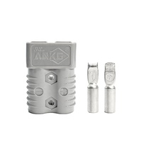 Conector de Alimentación para Montacargas de Almacén, 175A, 2 Polos, Enchufe de Batería con Carcasa UL94V0 para Cable de Carga de Batería de Tracción