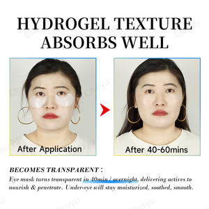 Coussinets de gel pour les <span class=keywords><strong>yeux</strong></span> transparents avec acide hyaluronique-<span class=keywords><strong>Masque</strong></span> hydratant et lissant pour le <span class=keywords><strong>contour</strong></span> <span class=keywords><strong>des</strong></span> <span class=keywords><strong>yeux</strong></span> - Product Image 3