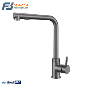 Robinet de <span class=keywords><strong>cuisine</strong></span> à poignée unique FSH OEM SUS 304, robinet de lavabo extractible, robinet chaud et froid, cartouche céramique à trou unique, mélangeur pour <span class=keywords><strong>cuisine</strong></span> - Product Image 1