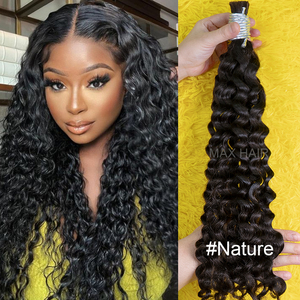 Deep Wave Body Wave Boho Braids Bundles de cheveux humains Couleurs et styles noirs naturels Extension de cheveux Cheveux humains de haute qualité en vrac - Product Image 3