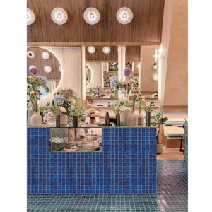 <span class=keywords><strong>Mosaico</strong></span> in Ceramica Blu <span class=keywords><strong>a</strong></span> Prezzo di Fabbrica, Design Moderno Quadrato per Piscine - Product Image 6
