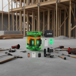 Niveau laser rotatif DOVH 4x360 degrés, laser vert, outil de nivellement de sol haute précision - Product Image 2
