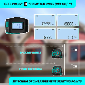 Professioneller 2-in-1 Grüner Laser-Entfernungsmesser Intelligentes Digitales Maßband 5M Lineal und 80M Distanzmesser für Industriellen Einsatz - Product Image 5