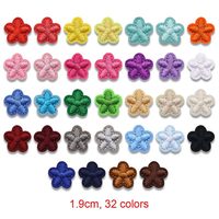 Lot de patchs brodés thermocollants miniatures à motifs floraux colorés, à prix abordable, pour la décoration DIY