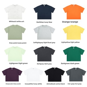 T-shirt girocollo unisex 210g <span class=keywords><strong>stile</strong></span> corto primavera/estate 2026 - Vestibilità streetwear americana - Product Image 6