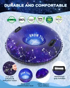 Baquet drôle populaire de neige d'air de PVC de sport d'hiver pour des traîneaux gonflables de canapé de tube de jet <span class=keywords><strong>ski</strong></span> et des tubes de neige - Product Image 3