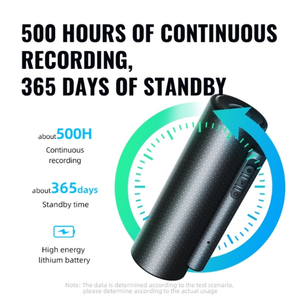 Grabadora <span class=keywords><strong>de</strong></span> Voz Digital QZT WAV con Activación por Voz, Mini Grabadora <span class=keywords><strong>de</strong></span> Voz <span class=keywords><strong>de</strong></span> 16 GB - Product Image 2