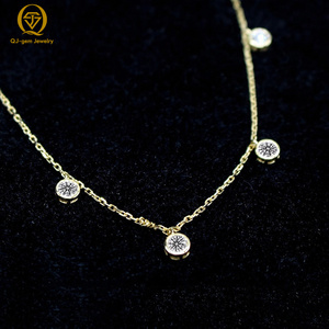 Elegante Cadena de Oro de 18K con Certificado IGI, Diamante Cultivado en Laboratorio de Alta Calidad, Collar de 16 Pulgadas, Personalizado para Regalo de Aniversario - Product Image 4