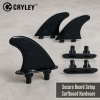 Ensemble de ailerons de planche de surf en plastique détachables, accessoires de remplacement pour planche de surf gonflable, bodyboard, sports nautiques