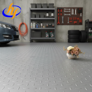 Revêtement de sol de garage protecteur en PVC, vente en gros d'usine, rouleau de revêtement de sol en vinyle linoléum avec support en feutre, anti-salissure et imperméable - Product Image 6