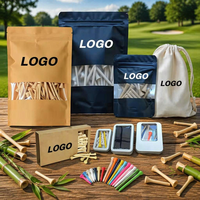 Tees de golf en bambou personnalisables, écologiques et durables, impression de logo, OEM/ODM, prix direct usine, emballage en vrac