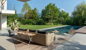 Canapé de jardin moderne haut de gamme en aluminium, <span class=keywords><strong>prix</strong></span> d'usine, ensemble de canapés d'extérieur pour terrasse, hôtel, villa et cour - Product Image 3