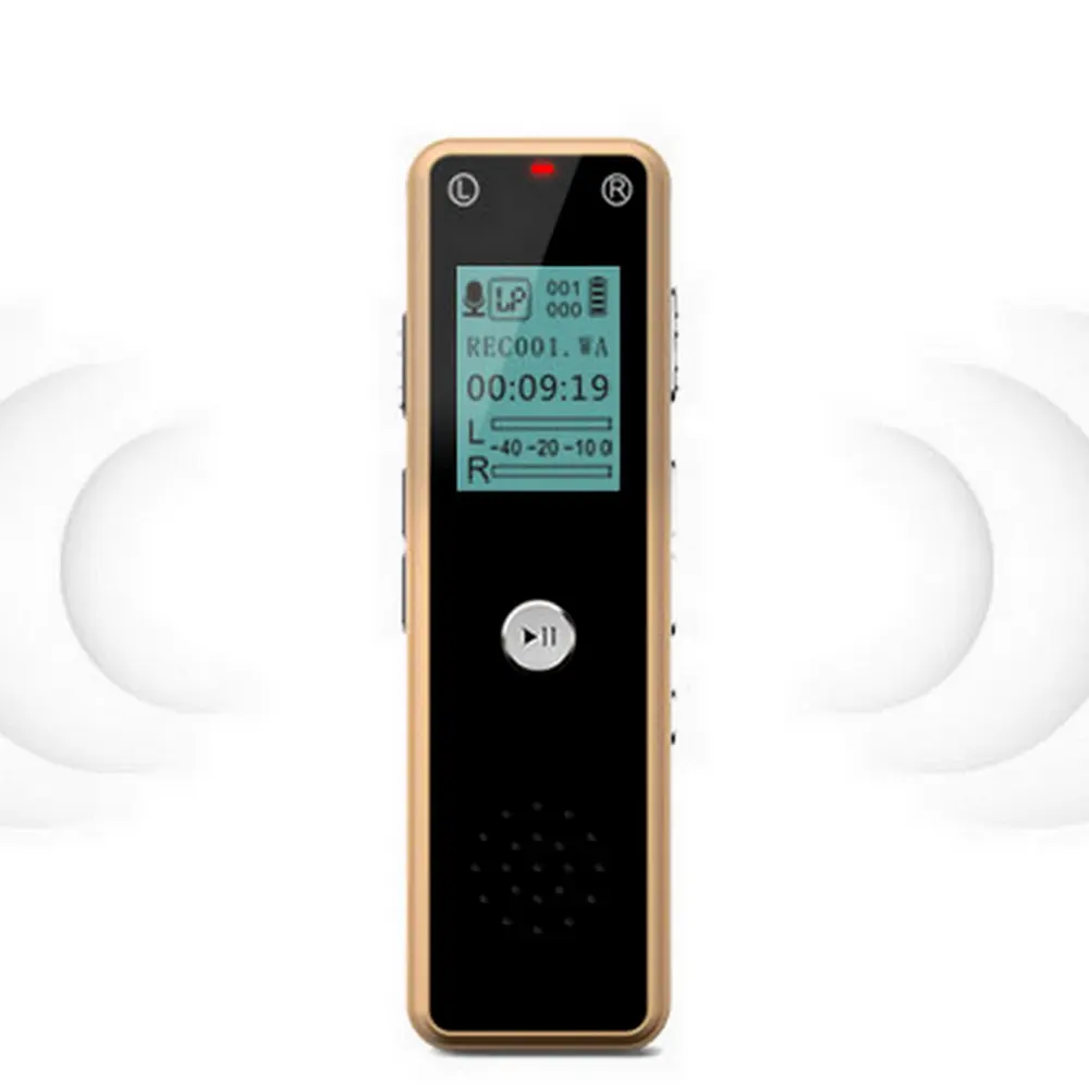Muziek Telefoon Recorder Een Key Audio Opname 16Gb Dictafoon Digitale Voice Recorder En MP3 Speler