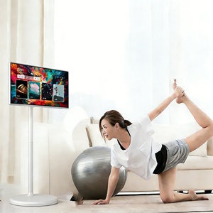 Monitor LCD Táctil FHD de 27 Pulgadas, con Base Móvil, Pantalla Giratoria, Sistema Android, Proyección Inalámbrica para Negocios y Fitness - Product Image 1