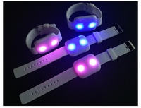 Gelang Silikon LED Baru dengan Remote Control, 15 Warna LED, Logo Custom, Tali Jam Tangan, Aksesoris Keren, Lampu Flash di Pergelangan Tangan