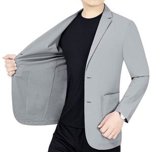 <span class=keywords><strong>Veste</strong></span> <span class=keywords><strong>de</strong></span> <span class=keywords><strong>costume</strong></span> légère et extensible anti-UV pour l'été, style jeune et décontracté, sans repassage - Product Image 3