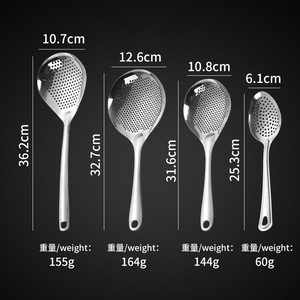 Ensemble de passoires en acier inoxydable 304, multifonctionnelles pour la cuisine, pour nouilles, boulettes, soupes, fritures, avec crochet antidérapant - Product Image 1