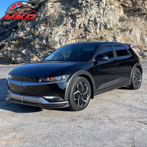 Pour Hyundai Ioniq 5 2022-2024, style IKON, spoiler de pare-chocs avant 3 pièces, noir mat, PP, kit carrosserie de haute qualité - Product Image 2
