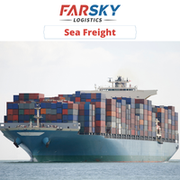 Farsky Logistics Fret maritime LCL+Express Navire porte-conteneurs de Chine vers les États-Unis, le Mexique, le Canada avec marchandises dangereuses et assurance DDP/DDU
