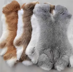 Garment Fashion DIY stock colors Natural Rabbit Fur