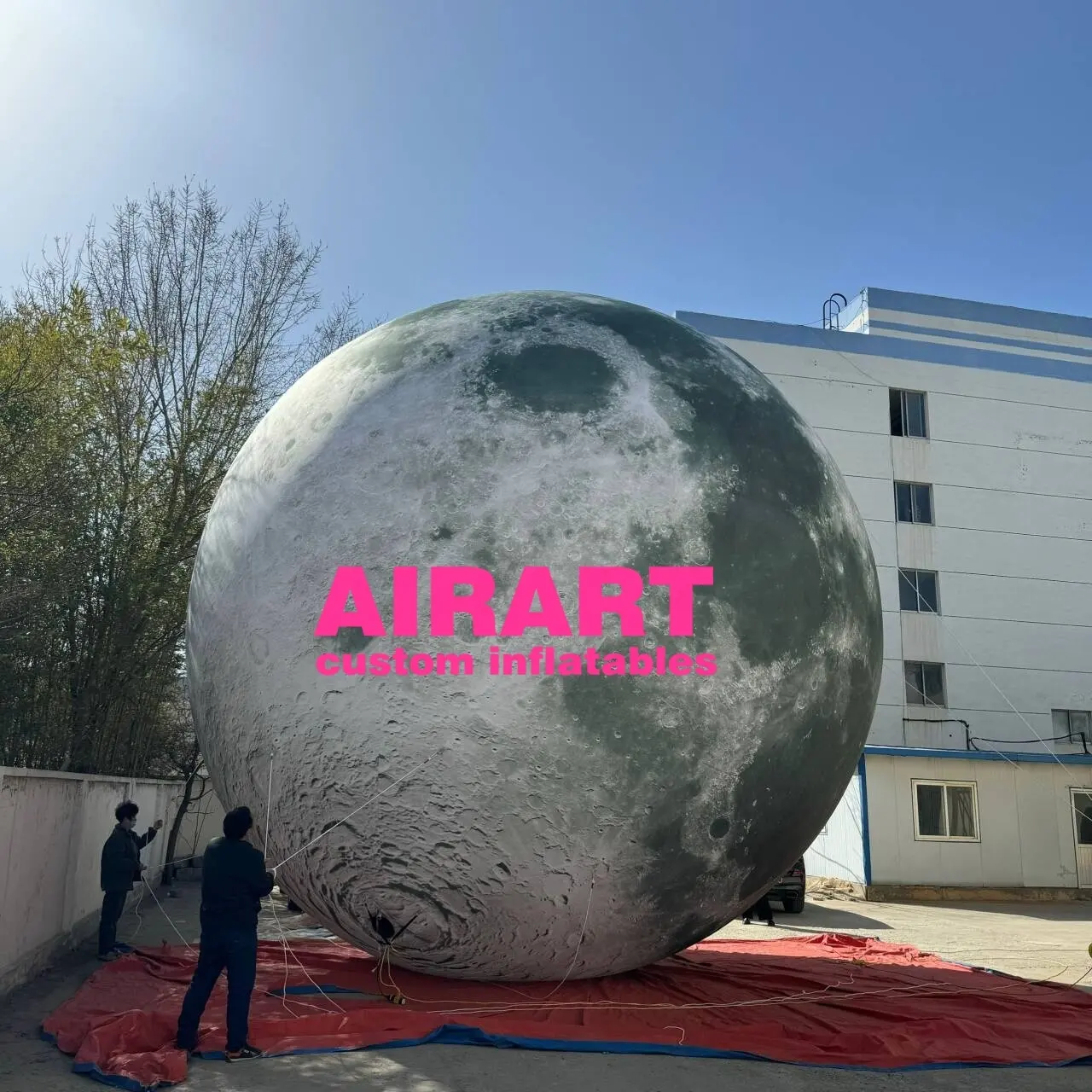 Gigantische Opblaasbare Maan Bal Ruimte Feest Decoratie Springkussens 8M Diameter Maan