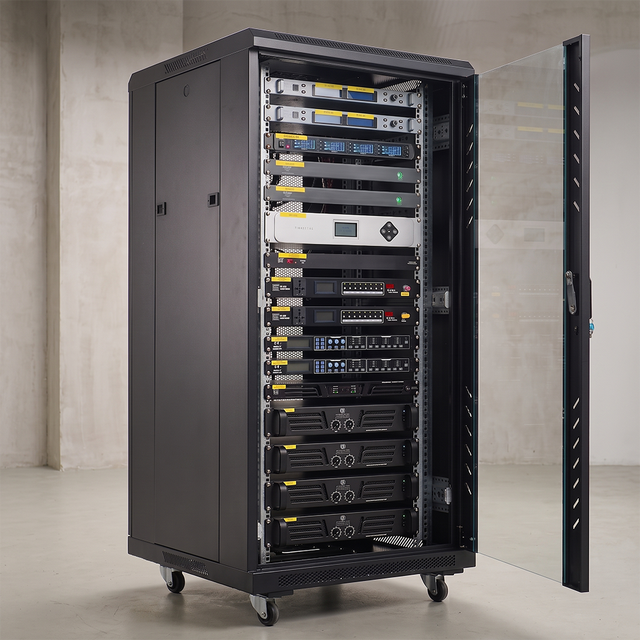 26U 19 Inch Network Server Rack Enclosure Tempered Glass Door 600x600mm Stock Floor Standing for Data Center IT Equipment
