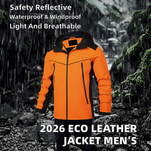 2026 Custom <b>Thin</b> Casual Summer <b>Waterproof</b> Breathable Eco-Friendly Outdoor Polyester <b>Jacket</b> Unisex Windproof Safety Orange Hiking - Product Image 2