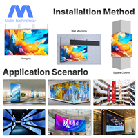 Panel de Pantalla LED para Instalación Fija en Interiores MIDA, P2.6 P2.97 P3.91, Pantalla LED a Todo Color para Instalación Fija