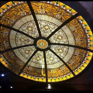Dôme en verre massif personnalisé en usine en Chine, vitrail pour plafond d'église, hôtel, villa ou décoration de maison - Product Image 1