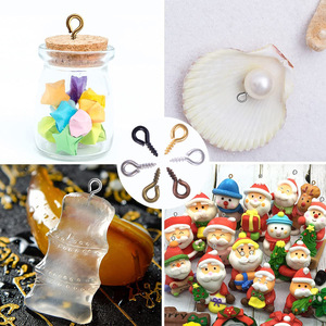 INTODIY 6 couleurs boîte ensemble mouton oeil vis 9 caractères tête ronde métal fil tige clou bricolage Bracelet collier accessoires - Product Image 6