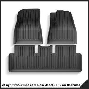 Tapis de sol TPE moulé par injection adapté au 25 casque droit Nouveau <span class=keywords><strong>Tesla</strong></span> <span class=keywords><strong>Model</strong></span> 3 Cars <span class=keywords><strong>Business</strong></span> Car Rug Design - Product Image 2