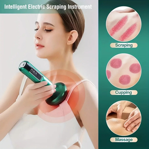 Neues Produkt Guasha Schröpfen Massage werkzeug Wiederauf ladbarer Kratzkopf Vakuum Saugnapf Schmerz mittel - Product Image 3