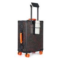 Valise entièrement en fibre de carbone, ultra-légère, avec roulettes, sensation premium, tissage sergé 3K, taille cabine 20 pouces, glisse exceptionnellement fluide