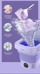 Fashion Rechargeable <b>Mini</b> Skin-friendly 8L Large Folding Portable Capacity Separate Water Basket Washing Machine <b>Mini</b> Skin-frien - Product Image 3