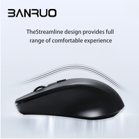 Ratón Inalámbrico 2.4G al por Mayor, Ratón de Oficina 4D, Ratón Óptico USB Inalámbrico para Portátil, Ratón Ergonómico para Computadora