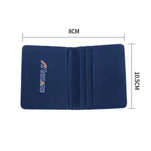 Sang Trọng Mới Thiết Kế Tùy Chỉnh Hai Lá Chủ Thẻ Người Đàn Ông Phụ Nữ <span class=keywords><strong>Mini</strong></span> Thẻ Gói Kinh Doanh Thẻ Nhỏ Ví Không Đóng Cửa 8Mm Dày - Product Image 2