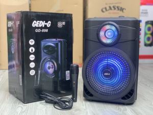 Enceinte Bluetooth portable GD-898, enceintes Bluetooth sans fil, appariement TWS, machine de karaoké avec micro, haut-parleur actif de 8 pouces - Product Image 3