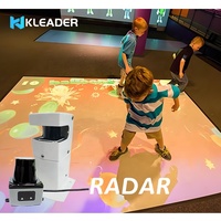 Capteur de mouvement tactile radar, projection tactile Lidar interactive, utilisé avec un projecteur pour une affichage grand écran, avec logiciel et jeu