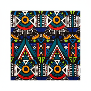 "Tela africana de moda con estampado de cera Algodón colorido para camisas personalizadas y exportación global - Product Image 1