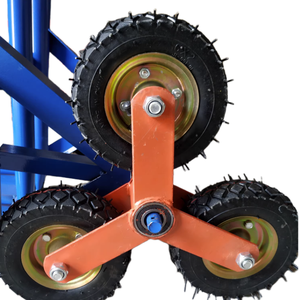 Re a sei ruote scala arrampicata auto per la movimentazione bagagli e manufatti carrello pieghevole rimorchio con piattaforma al piano di sotto di supporto - Product Image 2