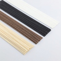 Diffuseur de parfum à bâtonnets en fibre noire, bâtonnets d'arôme en rotin pour désodorisant d'ambiance