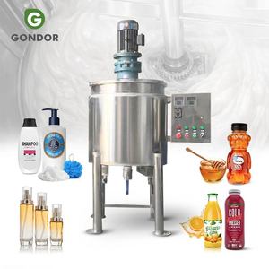 Small Scale 1000 Liters Stainless Steel Soap Liquid Yoghurt Reactor Mixing Mixer Tank Machine with a Agitator Heater - Product Image 1
