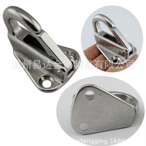 Eda Stainless Steel Spring Clothes <b>Hook</b> 316 Marine <b>Hook</b> Square Open For Garment Accessories - Product Image 2