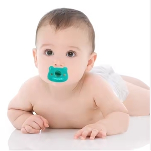 Sans BPA nouveau-né écologique Silicone nouveau-né apaisant en <span class=keywords><strong>peluche</strong></span> sucette bébé sucette Silicone bébé sucette - Product Image 1