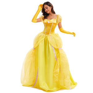 Halloween Anime personnage <span class=keywords><strong>Belle</strong></span> robe <span class=keywords><strong>belle</strong></span> <span class=keywords><strong>et</strong></span> <span class=keywords><strong>la</strong></span> bête princesse Cosplay avec jupe soutien femme TV & Movie Costume - Product Image 2
