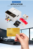Machine d'impression numérique automatique de cartes PVC KCMY LC LM couleur pour cartes d'identité, de membre et de portrait VIP