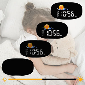 <span class=keywords><strong>เครื่อง</strong></span>ฝึกการนอนหลับนาฬิกาปลุกปลุกแสงพระอาทิตย์ขึ้นสำหรับเด็กนาฬิกาปลุกขนาดเล็กเปลี่ยนสีได้7สีสำหรับตอนกลางคืนมีเสียงสีขาว - Product Image 5